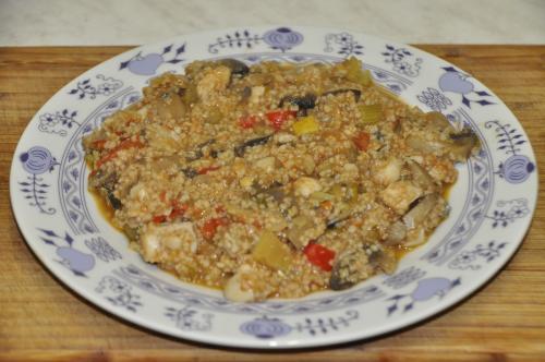 Jak uvařit rybí kuskus se žampiony? Snadné recept, připravený za 30 - 45 minut